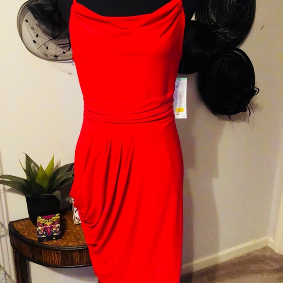 nine west red dress